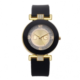 Simple black quartz watch For women Ladies Fashion Casual Silicone Band Wristwatch Relogio Feminino zegarek damski Female Clock