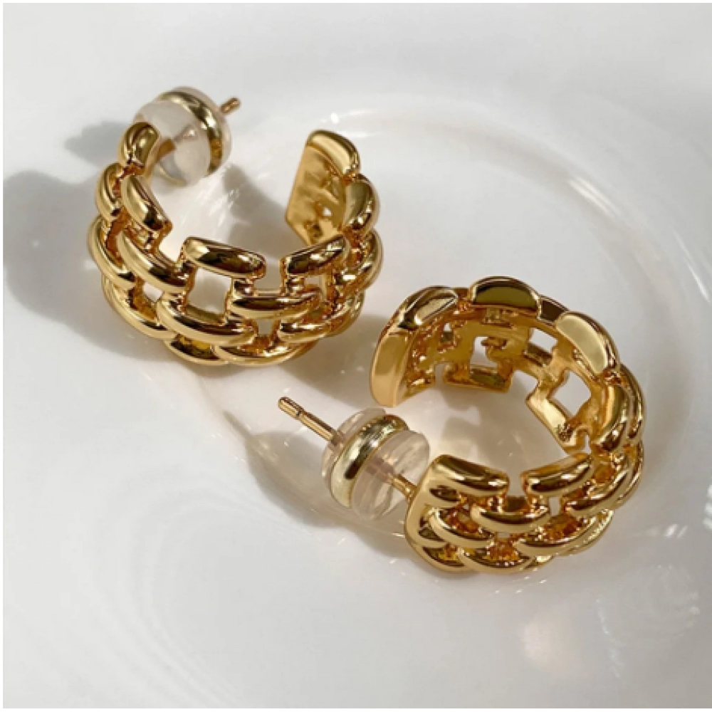 2022 New European and American Hemp Chain Woven Circle Earrings For Women Korean Fashion Jewelry Design Personalized Earrings 2022 New European and American Hemp Chain Woven Circle Earrings For Women Korean Fashion Jewelry Design Personalized Earrings