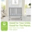 Delta Children Folding Portable Mini Baby Crib with 1.5-inch Mattress - Greenguard Gold Certified, Grey