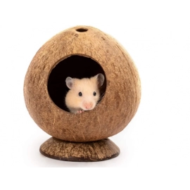 Coconut Hut Hamster House Bed Nest Hamster Accessories for Gerbils Mice Small Animal Cage Habitat Decor Wholesale