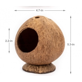 Coconut Hut Hamster House Bed Nest Hamster Accessories for Gerbils Mice Small Animal Cage Habitat Decor Wholesale