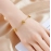 DIEYURO 316L Stainless Steel Vintage Golden Heart Bracelet For Women Fashion Chain New Fashion Wrist Jewelry Girl Birthday Gift