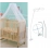 Net Stand for Mosquito Netting Hanging Bed Net Holder Stand for Baby Kids Room Mosquito Bar Frame Palace-Style Crib