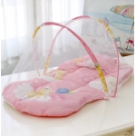 New Portable Folding Baby Bedding Crib Netting Baby Bed Infant Mosquito Nets Foldable with Cotton Pillows