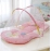 New Portable Folding Baby Bedding Crib Netting Baby Bed Infant Mosquito Nets Foldable with Cotton Pillows